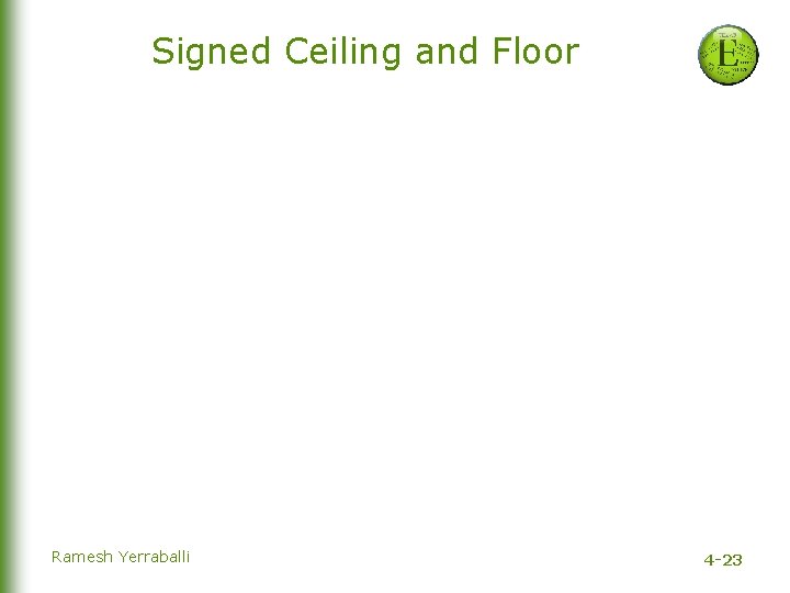 Signed Ceiling and Floor Ramesh Yerraballi 4 -23 