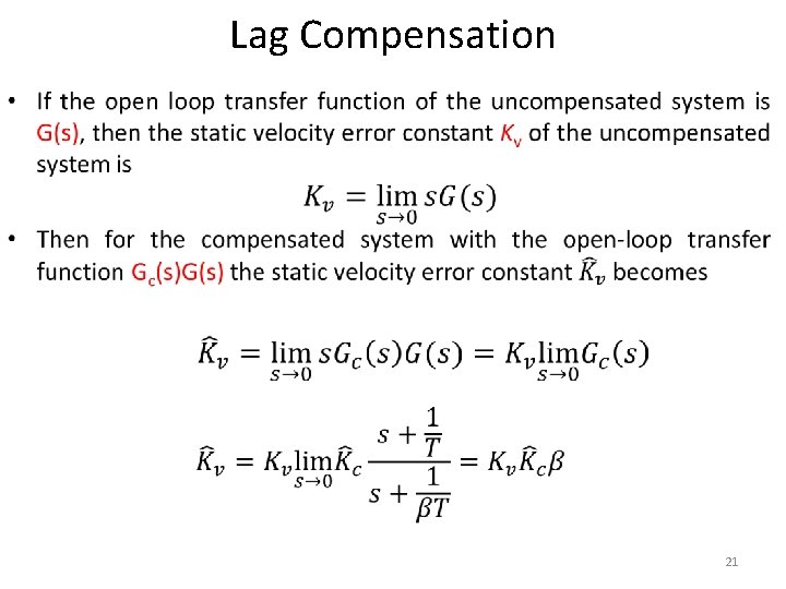 Lag Compensation • 21 