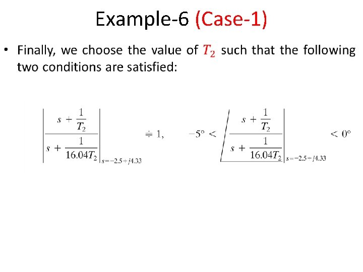Example-6 (Case-1) • 
