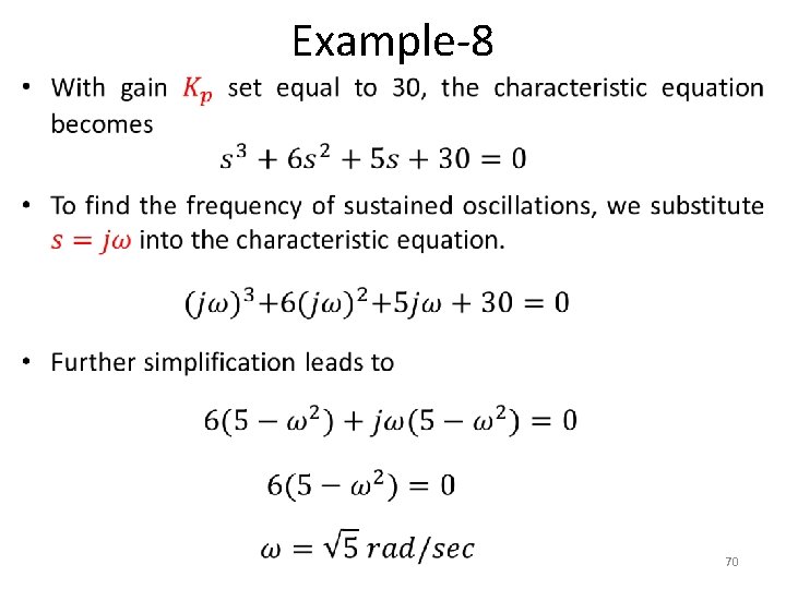 Example-8 • 70 