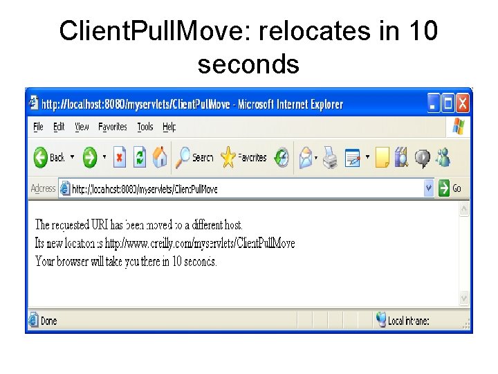 Client. Pull. Move: relocates in 10 seconds 