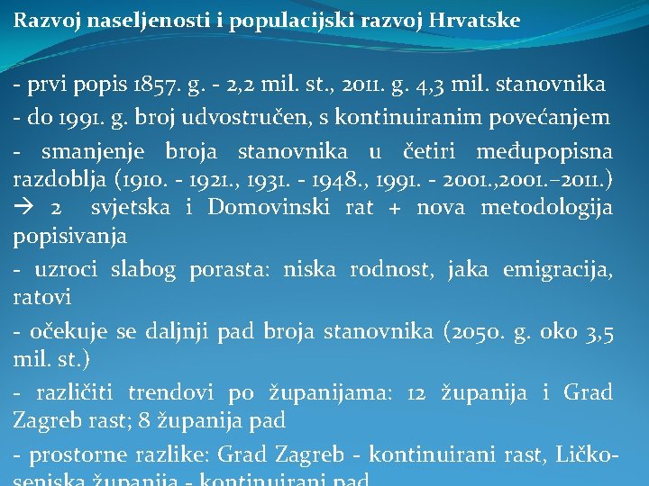 Razvoj naseljenosti i populacijski razvoj Hrvatske - prvi popis 1857. g. - 2, 2