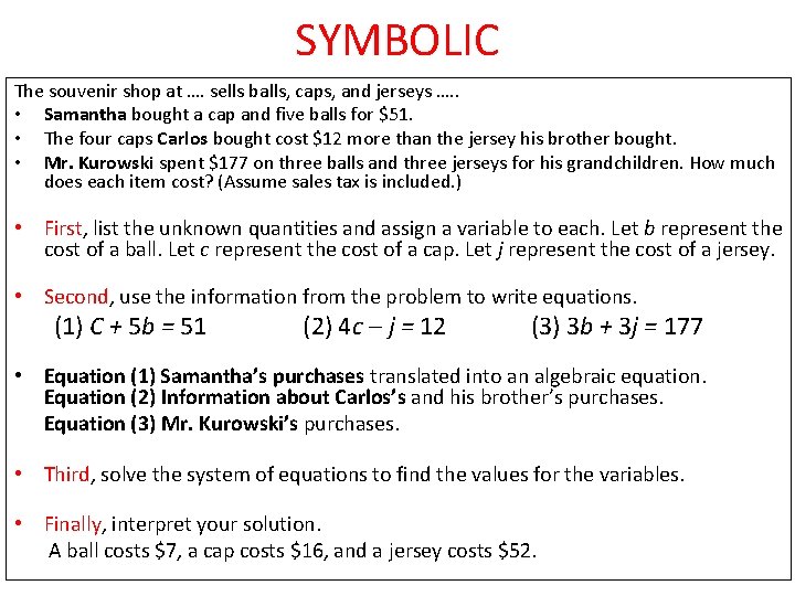 SYMBOLIC The souvenir shop at …. sells balls, caps, and jerseys …. . •