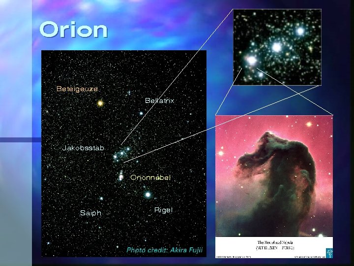 Orion Beteigeuze Bellatrix Jakobsstab Orionnebel Saiph Rigel 