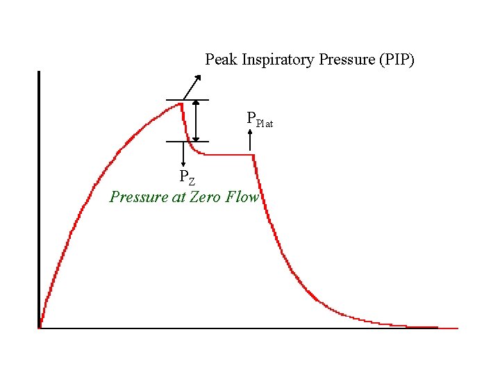 Peak Inspiratory Pressure (PIP) PPlat PZ Pressure at Zero Flow 