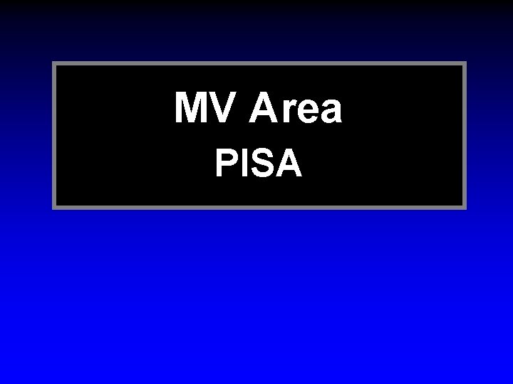 MV Area PISA 