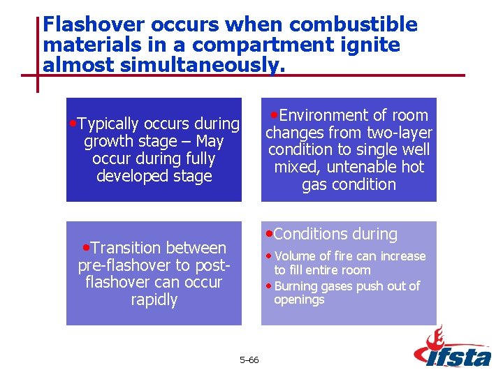 Flashover occurs when combustible materials in a compartment ignite almost simultaneously. • Environment of