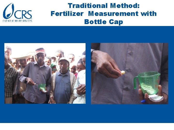 Traditional Method: Fertilizer Measurement with Bottle Cap 