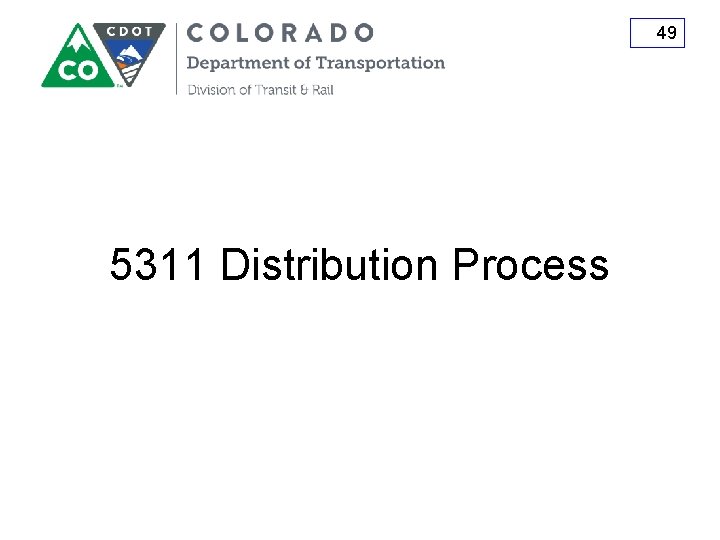 49 5311 Distribution Process 