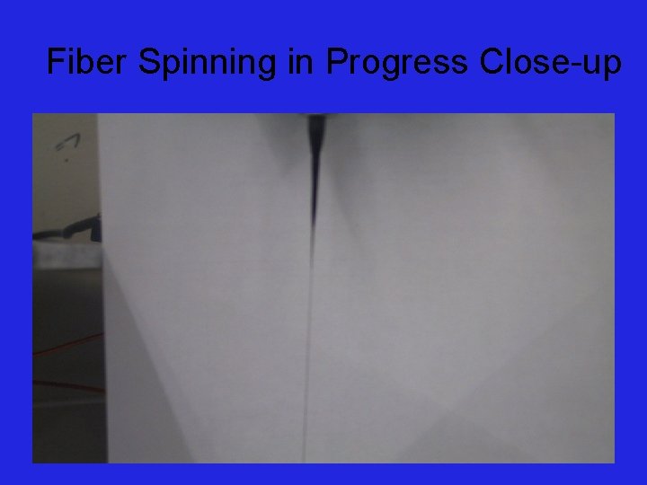 Fiber Spinning in Progress Close-up 