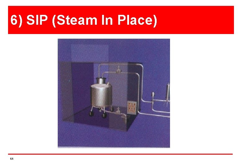 6) SIP (Steam In Place) 64 