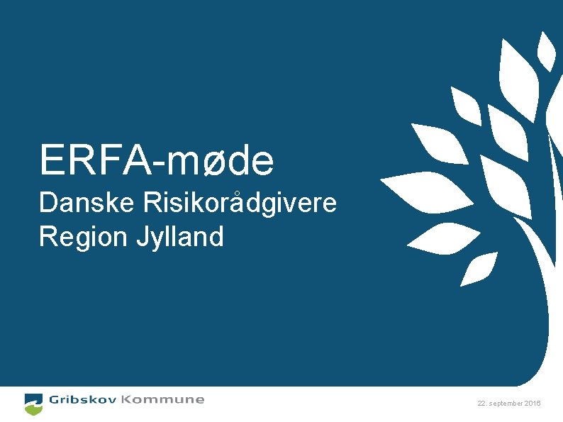 ERFA-møde Danske Risikorådgivere Region Jylland August 2016 22. september 