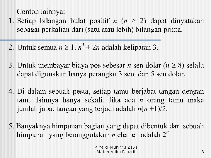 Rinaldi Munir/IF 2151 Matematika Diskrit 3 