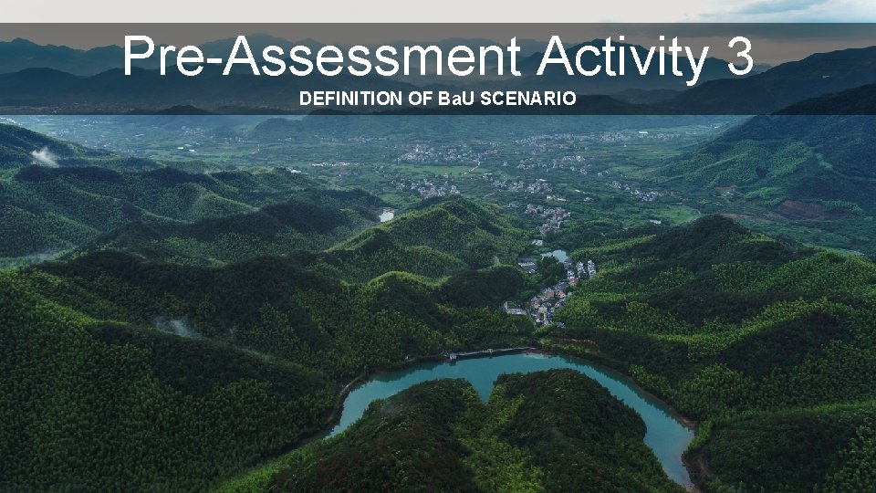 Pre-Assessment Activity 3 DEFINITION OF Ba. U SCENARIO 