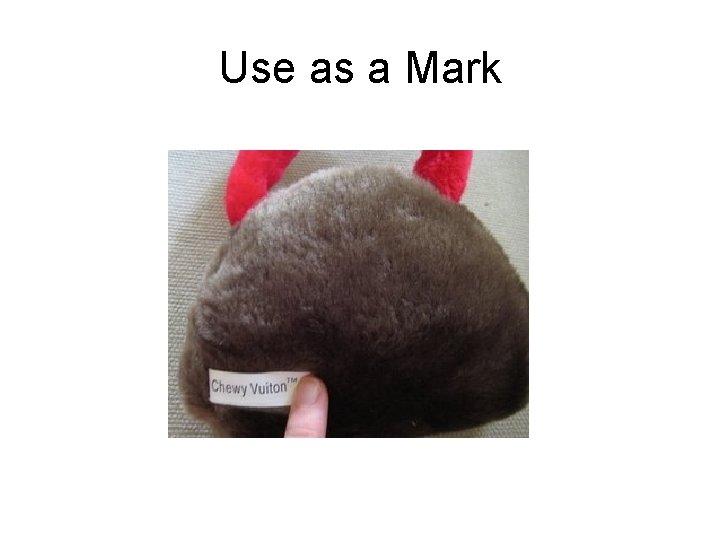 Use as a Mark 