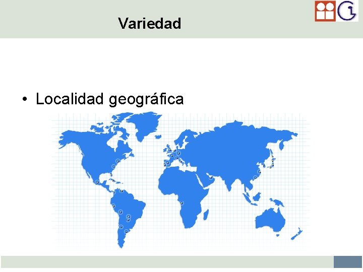 Variedad • • • Información personal del informante. Localidad geográfica Tópico. Tipo de texto.