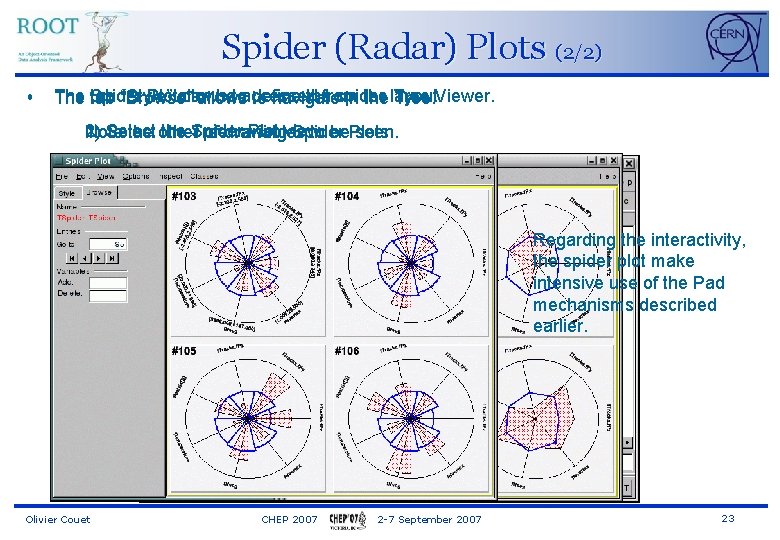 Spider (Radar) Plots (2/2) • The Spider tab “Style” Plotallows can betoaccessed define thefrom