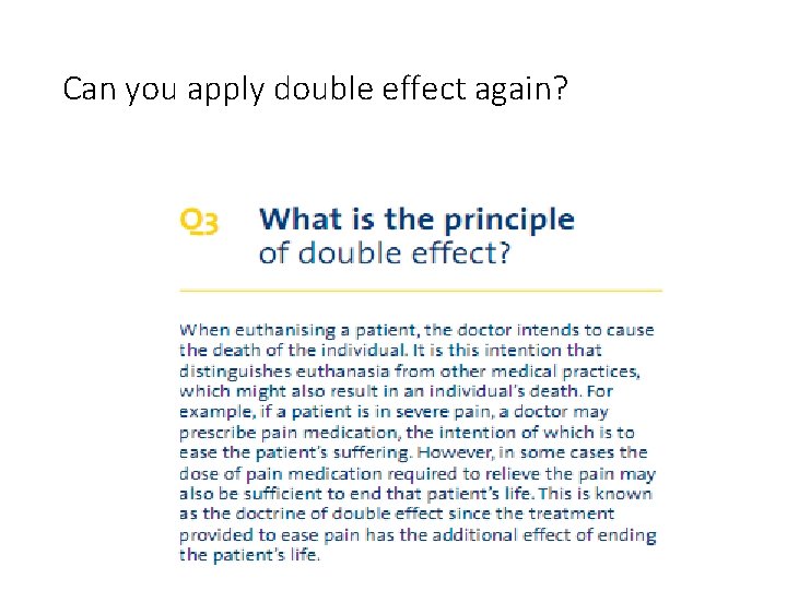 Can you apply double effect again? 