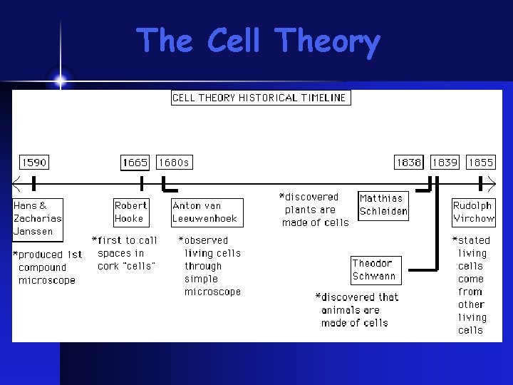 The Cell Theory The Cell Theory