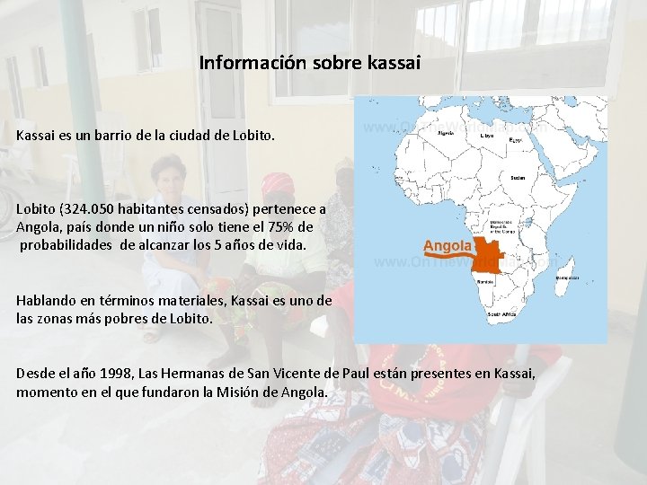 Información sobre kassai Kassai es un barrio de la ciudad de Lobito (324. 050