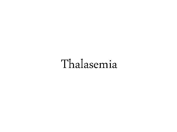 Thalasemia 