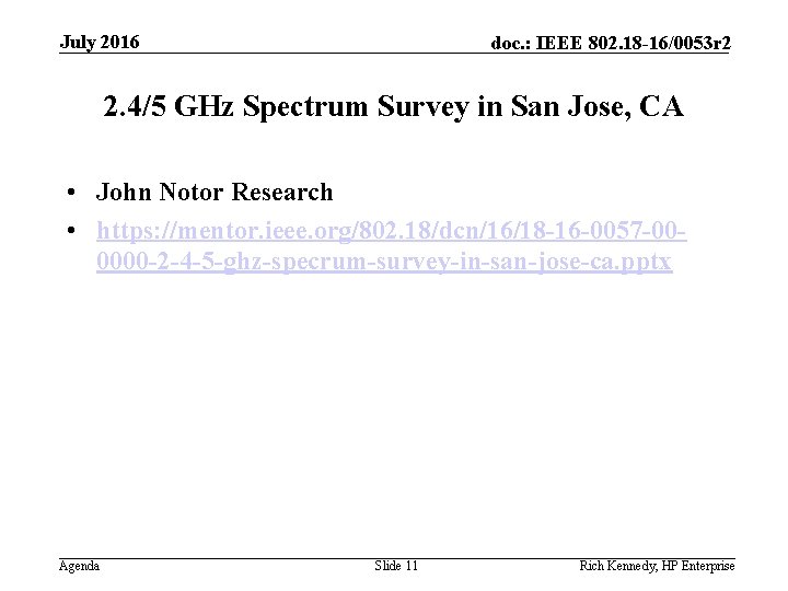 July 2016 doc. : IEEE 802. 18 -16/0053 r 2 2. 4/5 GHz Spectrum