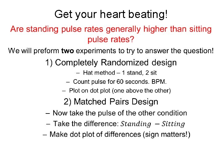 Get your heart beating! • 