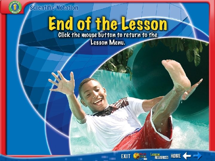 end of the lesson 