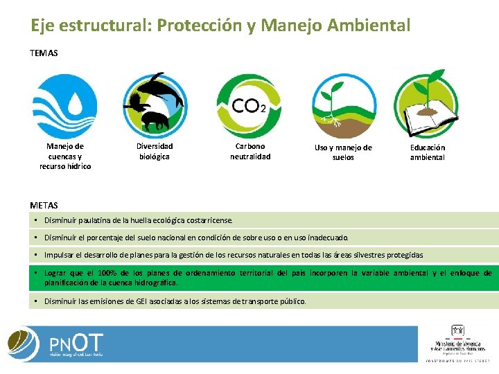Eje estructural: Protección y Manejo Ambiental TEMAS Manejo de cuencas y recurso hídrico Diversidad Eje estructural: Protección y Manejo Ambiental TEMAS Manejo de cuencas y recurso hídrico Diversidad