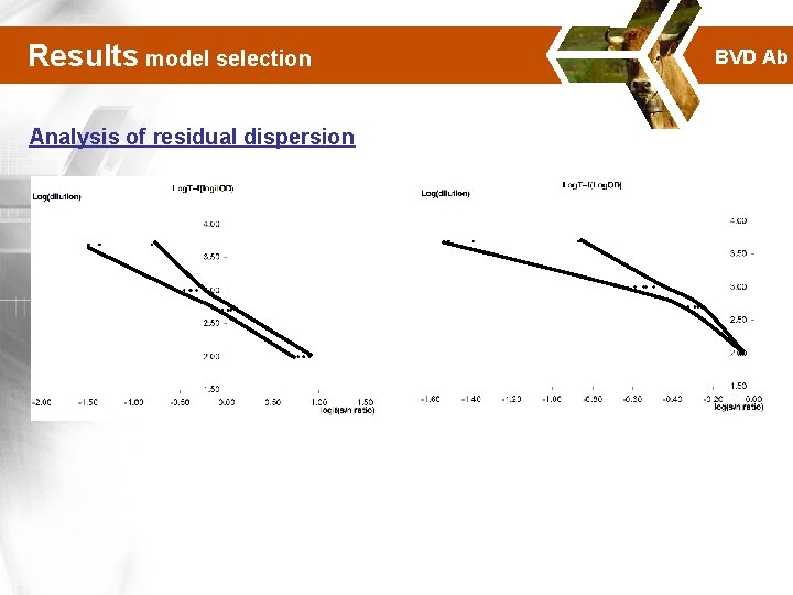 Results model selection Analysis of residual dispersion BVD Ab 