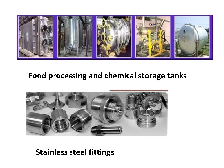 Food processing and chemical storage tanks Stainless steel fittings 