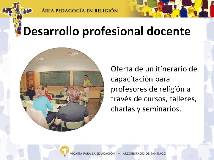 Desarrollo profesional docente Oferta de un itinerario de capacitación para profesores de religión a