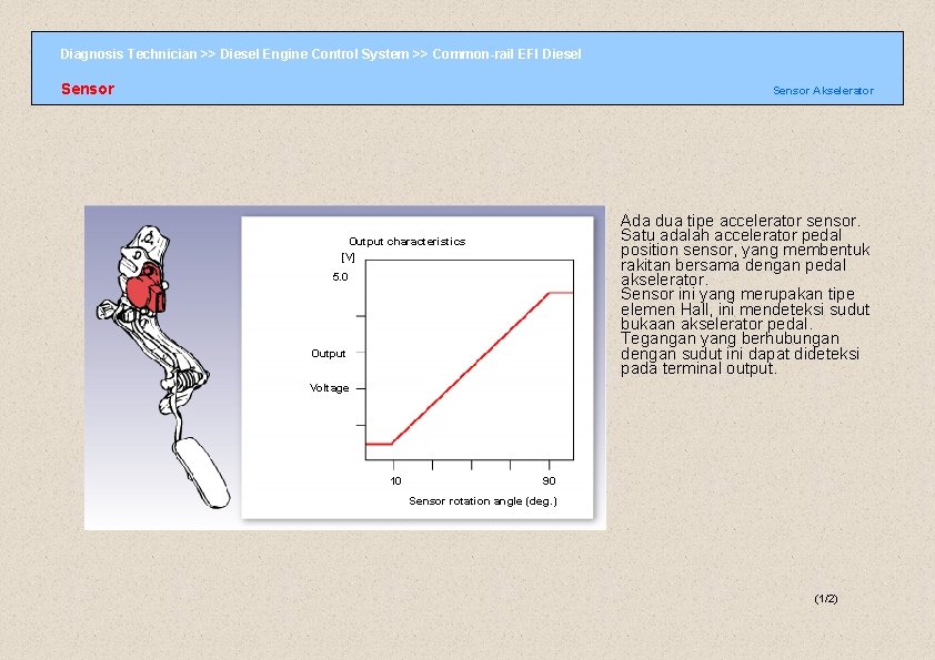 Diagnosis Technician >> Diesel Engine Control System >> Common-rail EFI Diesel Sensor Akselerator Ada