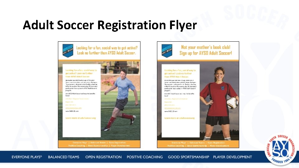 Adult Soccer Registration Flyer 