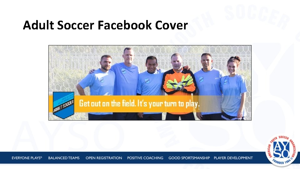 Adult Soccer Facebook Cover 