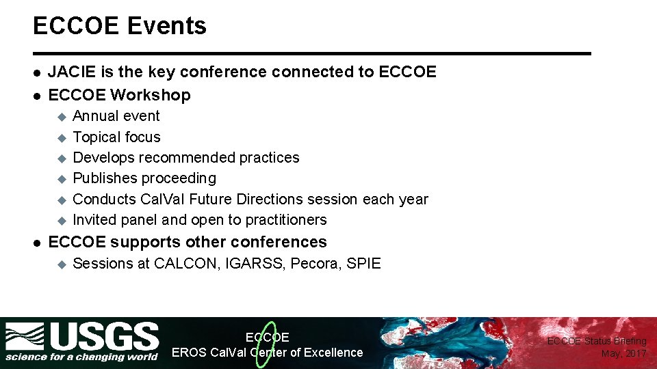 ECCOE Events l l JACIE is the key conference connected to ECCOE Workshop u