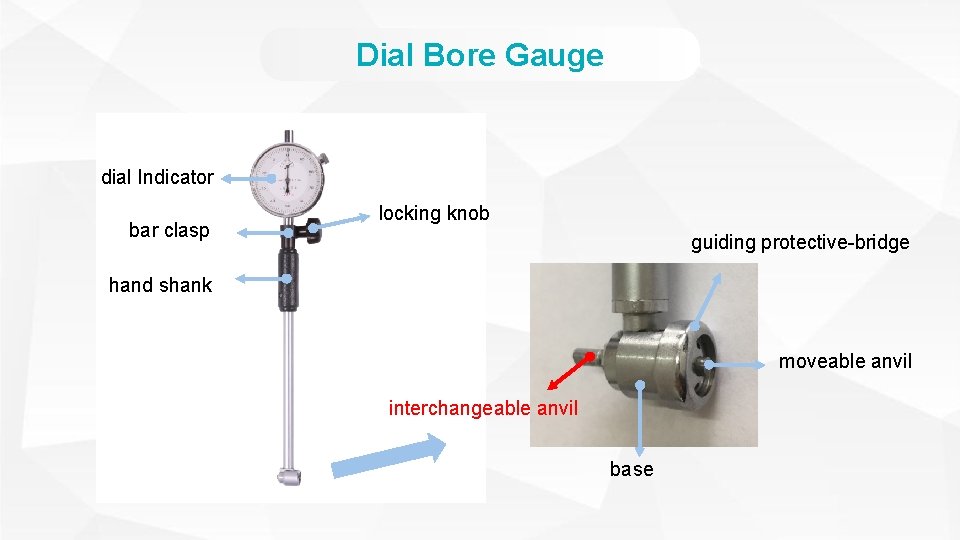 Dial Bore Gauge dial Indicator bar clasp locking knob guiding protective-bridge hand shank moveable