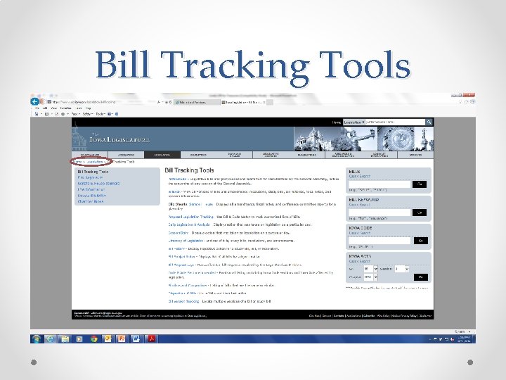 Bill Tracking Tools 