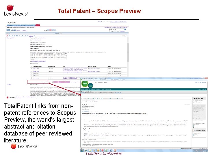 Total Patent – Scopus Preview Total. Patent links from nonpatent references to Scopus Preview,