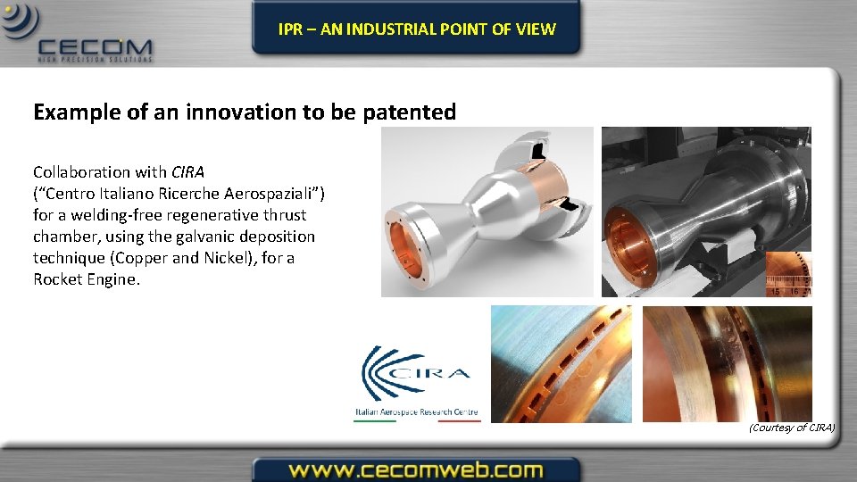IPR – AN INDUSTRIAL POINT OF VIEW Example of an innovation to be patented