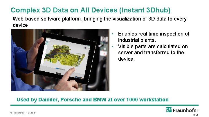 Complex 3 D Data on All Devices (Instant 3 Dhub) Web-based software platform, bringing