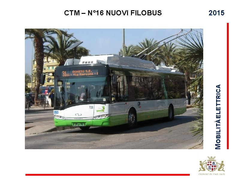 2015 M OBILITÀ ELETTRICA CTM – N° 16 NUOVI FILOBUS 