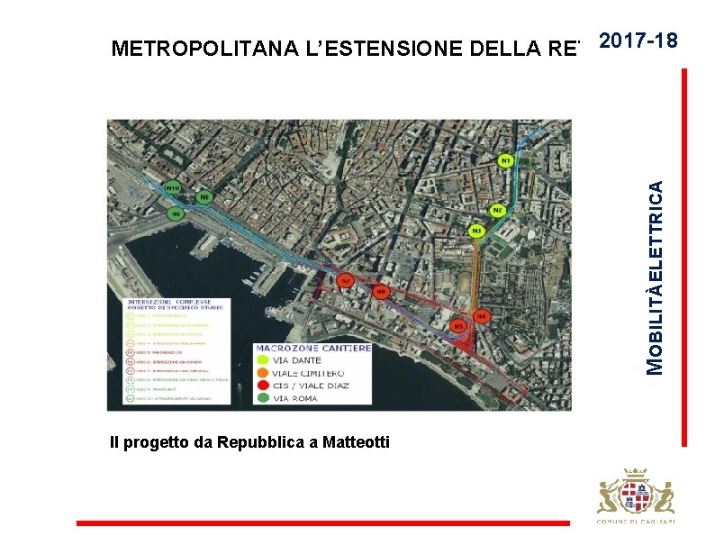 M OBILITÀ ELETTRICA METROPOLITANA L’ESTENSIONE DELLA RETE 2017 -18 Il progetto da Repubblica a