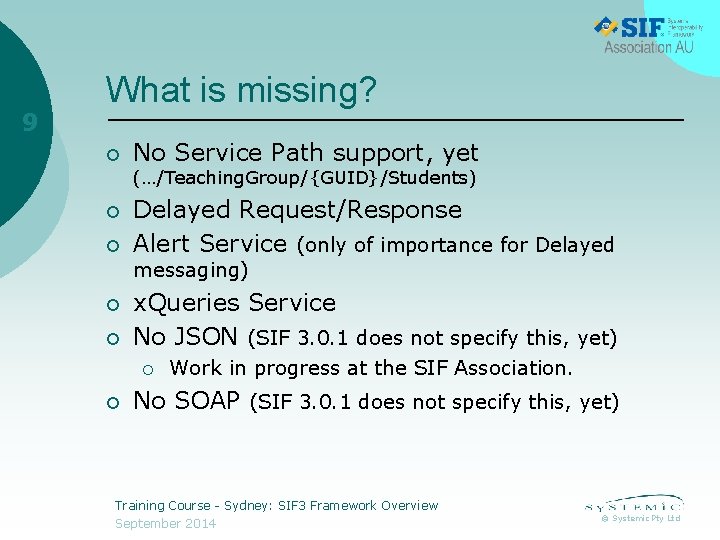 9 What is missing? ¡ No Service Path support, yet (…/Teaching. Group/{GUID}/Students) ¡ ¡