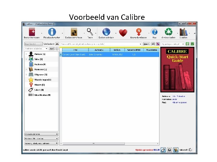 Voorbeeld van Calibre 