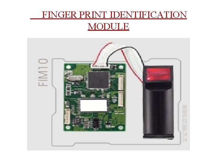 FINGER PRINT ATTENDANCE MANAGEMENT SYSTEM PROJECT MEMBERS CH