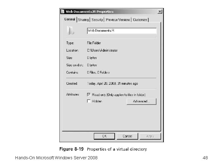 Hands-On Microsoft Windows Server 2008 48 