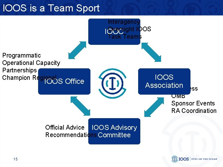 IOOS is a Team Sport Interagency Oversight IOOS IOOC Task Teams Programmatic Operational Capacity