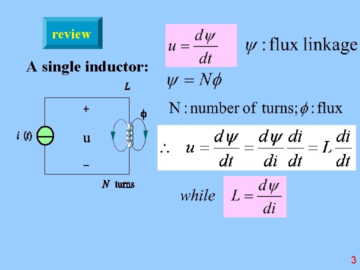 review A single inductor: u 3 