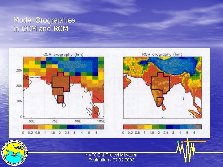 Model Orographies in GCM and RCM NATCOM Project Mid-term Evaluation - 27. 02. 2003